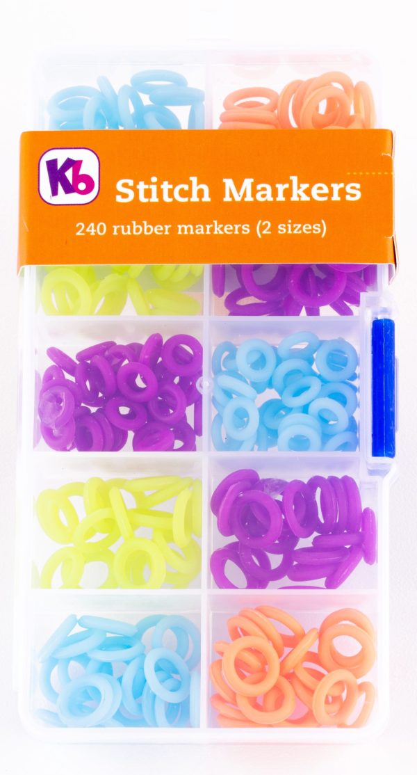Silicone Rubber Stitch Markers (240 pack)