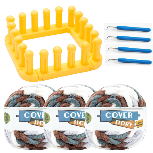 Zippy Loom Blanket Kit with Lion Brand Yarn
