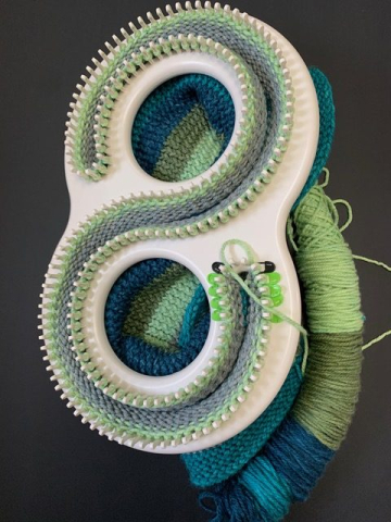 Knit using the Afghan Loom